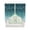 turquoise, variant on Turquoise Waves Swag Valances for Windows, Simple Ombre Abstract Sea Waves Art Rod Pocket Sheer Valances for Small Windows, Swag Toppers Light Filtering for Kitchen Living Room 2 Panels 28''x36''
