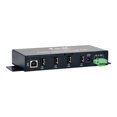 thumbnail image 3 of Eaton Tripp Lite series 4-Port Rugged Industrial USB 2.0 Hi-Speed Hub w 15KV ESD Immunity Metal Mountable - Hub - 4 x USB 2.0 - DIN rail mountable, wall-mountable, 3 of 7