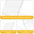 thumbnail image 4 of 4 Pcs Photo Frame Acrylic Price Tag Stand Display Shelves Picture Frames Menu Holder Certificate, 4 of 6