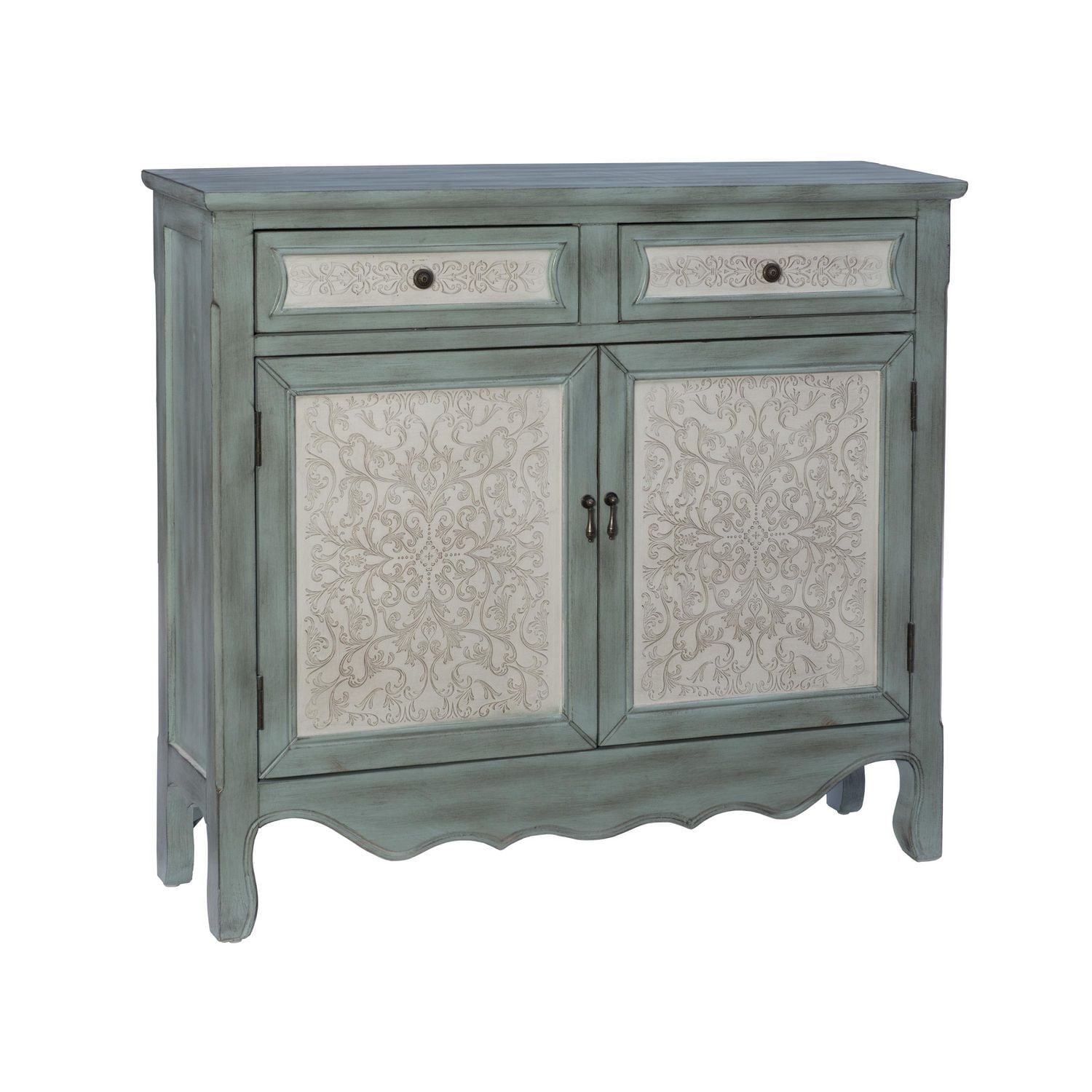 Maggie 2-Door Console, Antique Blue
