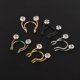 thumbnail image 3 of De Anillos Falsos Para El Tabique De Acero Inoxidable, Anillos Falsos Para La Nariz, Anillo De Aro De Herradura Con Clip, Joyería Para El Cuerpo Sin Piercing 5 Piezas Vogacara AP005560-00, 3 of 6