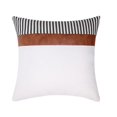 thumbnail image 1 of Sofa Pillow Cover Home Pillowcase for Decor White PU Fabric, 1 of 5