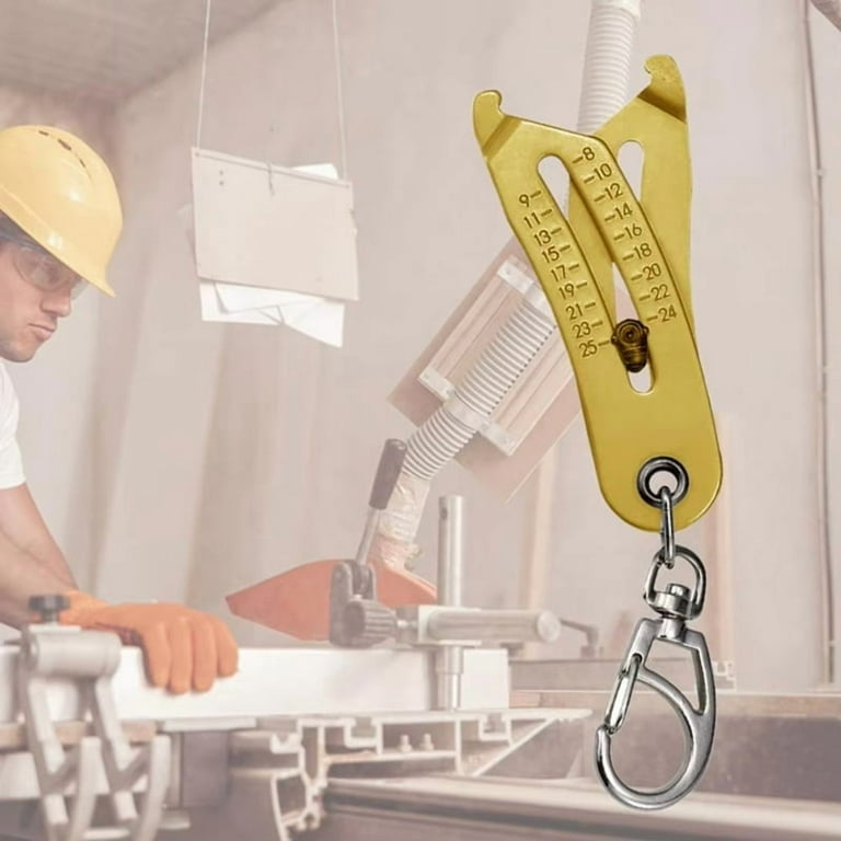 Portable Precise Thread Size Checker Keychain - Bolt Size