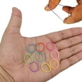 thumbnail image 6 of (Multicolor) Mini Rubber Bands Soft Elastic Bands Small Tiny Rubber Bands for Kids Hair Braids Hair Wedding Hairstyle (1000 Pcs Multicolor), 6 of 9