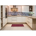 thumbnail image 6 of Ahgly Company Machine Washable Indoor Square Transitional Crimson Red Area Rugs, 4' Square, 6 of 7