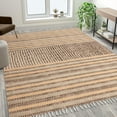 thumbnail image 2 of Casavani - 2'x3' Area Rugs for Kitchen and Study Room Handblock Printed Beige Cotton Dhurrie, 2 of 5