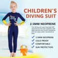 thumbnail image 3 of Naiovety DIVE SAIL Niños Traje de buceo Cuello 2.5 mm A prueba de sol Cálido Mantener 3 capas Impermeable Natación Playa Jugar Traje de Deportes acuáticos Amarillo XXL Naiovety OD003303-05, 3 of 6