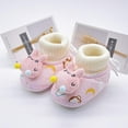 thumbnail image 3 of Infant Baby Cotton Booties Anti Slip Floor Slipper Shoes Socks Grippers Winter Warm Nursling Crib Shoes, 3 of 10