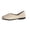 Beige, variant on Women's Slip On Leather Ballet Walking Flats, Minimalist Square Toe Shoes, Soft Sole Daily Casual Loafers Beige