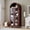 Walnut, variant on SOLLED Pantry Cabinet with Glass Doors 5 Tier Arched Farmhouse Storage Cupboard with Adjustable Shelf for Kitchen Dining Room Living Room Black