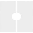 thumbnail image 4 of 24"OD x 6"ID x 8 1/4"C x 1"P Rubik Architectural Grade PVC Contemporary Ceiling Medallion, Two Piece, 4 of 11