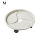 thumbnail image 3 of Bandeja redonda para macetas, maceta para sala de estar, orificio de drenaje, paleta de plástico, soporte para bonsái de interior con caja de recolección de agua, 360 grados, blanco, 29,5 cm Monstrate HA011361-02, 3 of 7