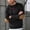 Black, variant on Men's Casual Sweatshirt Elbow Patch Half-Zip Stand Collar Ribbed Hem Long Sleeves for Woodland Leisure Treks Gray XXXL