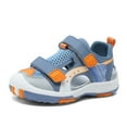 thumbnail image 4 of Conairie Girls Sandals Closed Toes Adjustable Hook And Loop Beach Sandals Kids Lightweight Summer Sports Sneakers Light Blue 5-5.5 Y, 4 of 4