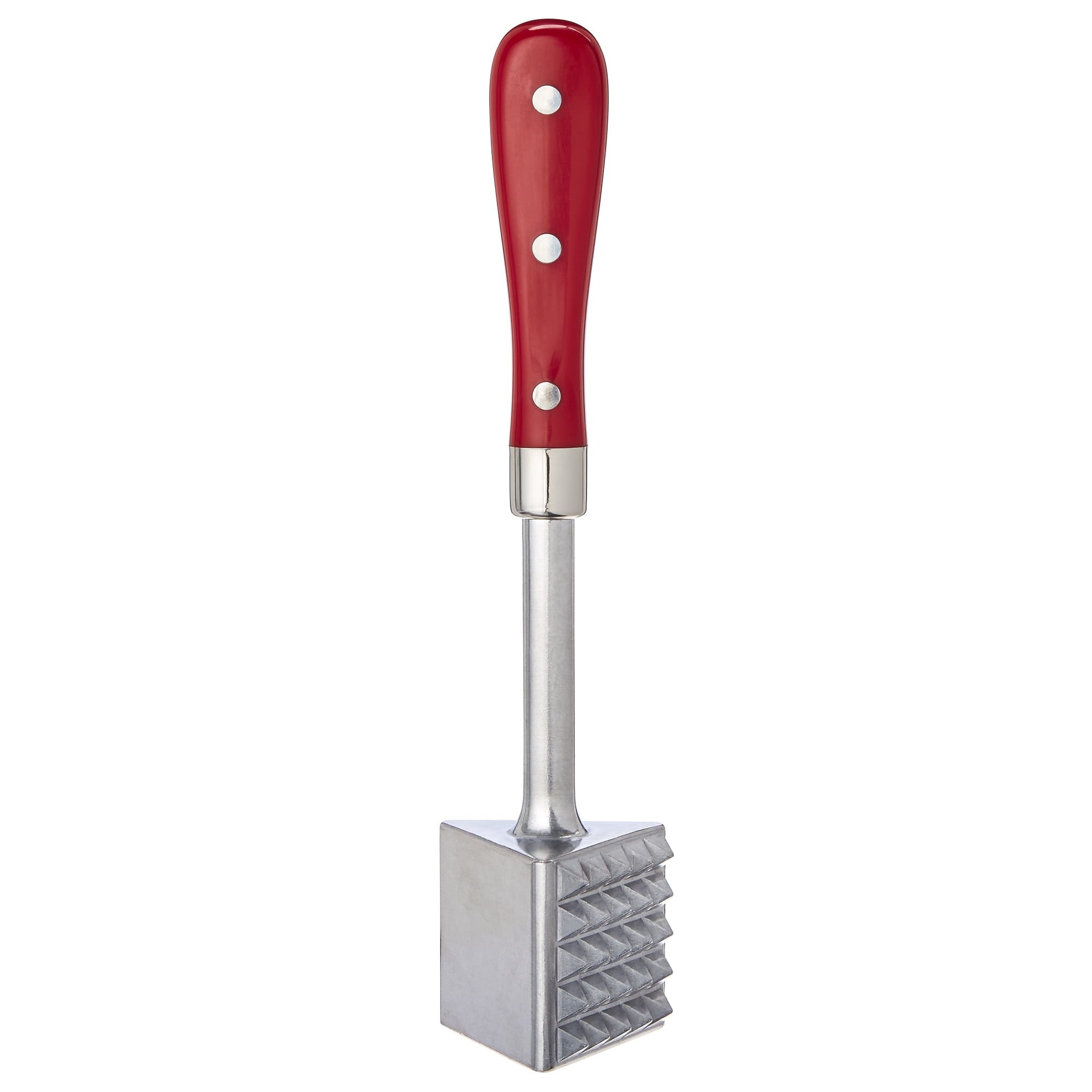 ✨New The Pioneer Woman Meat Tenderizer Red 3 Sided Coarse Fine Flat Spring 2019✨ 