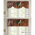 thumbnail image 4 of Rooster Retro Brown Small Curtain Rod Pocket Short Curtains Home Decor Partition Cabinet Door Window Curtains, 4 of 6
