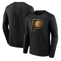 Men's  Black Indiana Pacers Hardwood Long Sleeve T-Shirt
