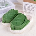 thumbnail image 4 of Cute Animal Slippers: Women Anti-slip Plush Memory Foam Novelty Green Turtle, Comfortable Home Indoor/Outdoor Warm Winter House Shoes, 4 of 5