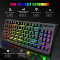 thumbnail image 5 of Jacenvly New Back to School Savings 87-Key Wireless Keyboard Rechargeable Gaming Keyboard Multi-Color Changing Led Backlit Keyboard for Pc Summer Savings&nbsp;, 5 of 6