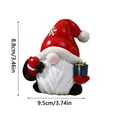 thumbnail image 3 of Colorful Christmas Santa Claus Scene Decor, Small Figurine Ornament For Tabletop, Festive Holiday Decoration, 1 Piece, 3 of 5