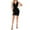Black, variant on QUNYINEY Formal Cocktail Dress for Women Sleeveless Black Bodycon Velvet Mini Dresses Prom Party Slim Fit V-Neck Dresses