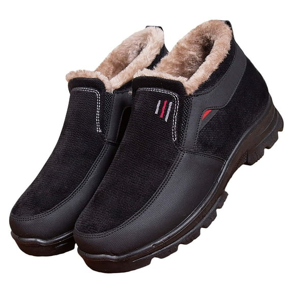 NOKIO Men'S Stylish Fleece-Lined Snow Boots Men'S Enduring Winter Cold Boots Men's High Performance Warm Snow Boots All Weather Comfortable And Men'S Thermal Snow Boots
