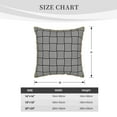 thumbnail image 4 of ZNDUO Black Minimalist Lines Pattern Throw Pillows for Couch-Indoor Decorative Pillows,18"x18", 4 of 8