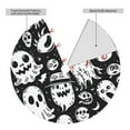 thumbnail image 2 of Sikiie Black White Spooky Ghosts 30-48 inches {designName} Print Christmas Tree Skirt Snowman Xmas Tree Skirt with Edge Christmas Decorations for Holiday Party-48", 2 of 7