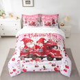 thumbnail image 2 of Homewish Happy Valentine'S Day 7-Piece Twin Bedding Sets,Cute Cartoon Gnome Bedding Comforter Set,Red Sweet Cherry Sheet Sets For Girl Kids,Ultra Soft Home Decor Reversible, 2 of 8