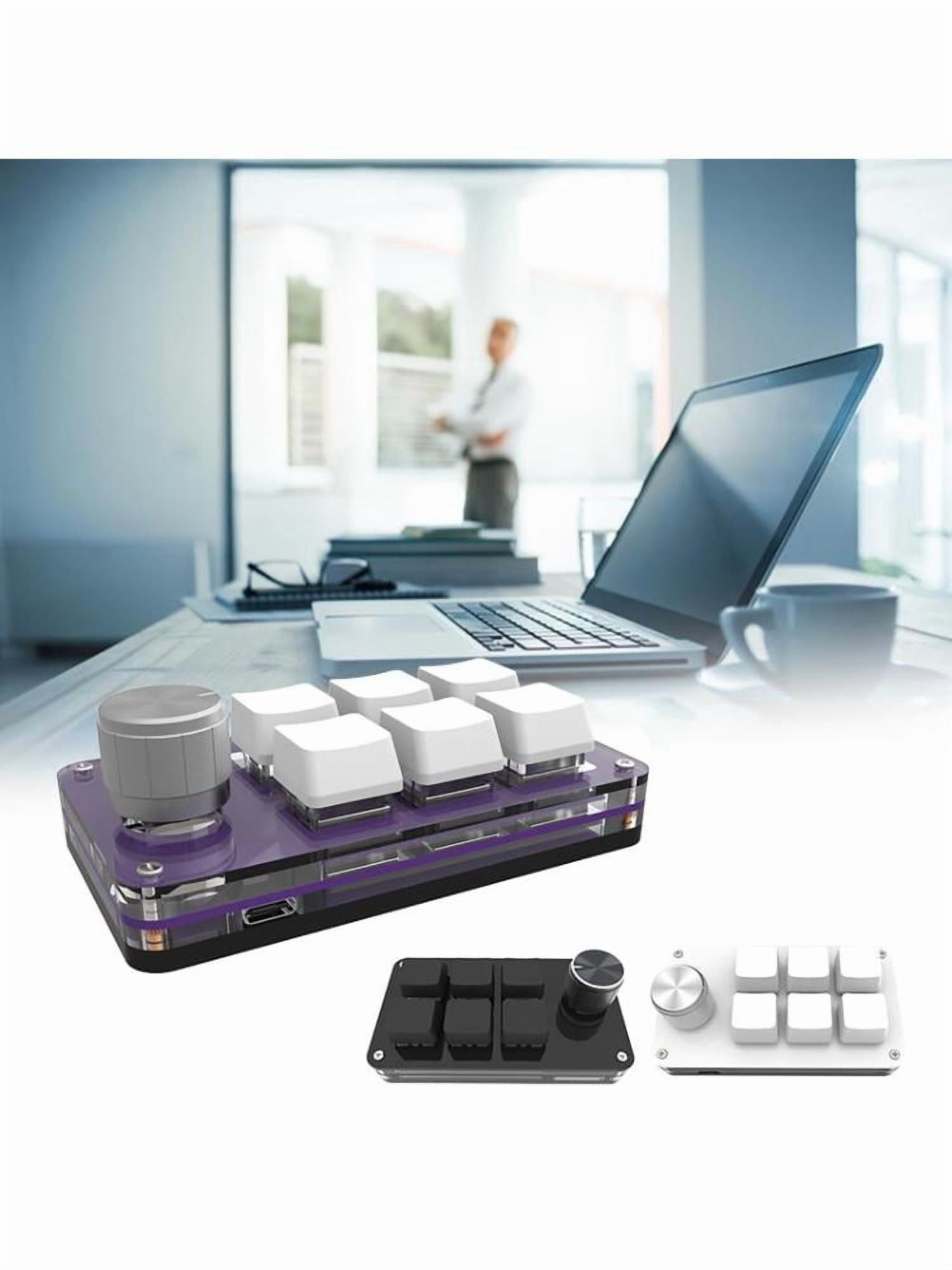 Custom 6 Keys Keyboard Volume Knob Programming Macro Gaming for Photoshop Mechanical Keypad Type-C