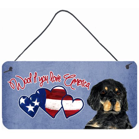 Woof if you love America Gordon Setter Wall or Door Hanging Prints SS5026DS612