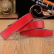 thumbnail image 4 of Leather Belts for Men and Women with H-Buckle | Two-Sided Adjustable Belt Straps, 4 of 5