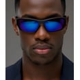 thumbnail image 6 of Blue Mirror Sunglasses Reflective Light Weight Shades, 6 of 7