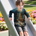 thumbnail image 5 of ITSAME Boys Girls Long Sleeve Tops, Xmas Graphic Loose Fashion Crewneck Holiday Pullover Christmas Shirt Multicolor 5T, 5 of 7