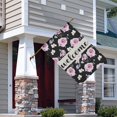 thumbnail image 2 of Spring Summer Multicolored Flower Leaves Garden Flag 28x40 Inch Double Side for Outdoor Courtyard Garden Decor Flowers Welcome Holiday Flag for Outside Decoration, 2 of 6