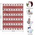 thumbnail image 4 of Red Christmas Knitted Pattern Blanket,Comfortable Soft Flannel Throw Blanket,All Season,Warm Lightweight Blankets for Sofa Bed Couch Living Room Chair,30"x40", 4 of 4
