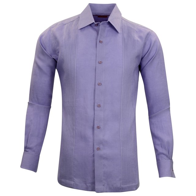 Manchester Guayabera Slim Fit Puño Convertible Lavanda, XG Manchester 41666C