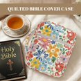 thumbnail image 4 of HELLHERO Colorful Flowers Scripture Book Bags, Lightweight Zippered Pocket Bible Study Case Polyester Bible Cover Case for Church Study Spiritual, 4 of 9