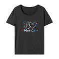 thumbnail image 1 of Camiseta para mujer, ropa de verano, camiseta con cuello redondo para vacaciones en la playa, regalo para mujer SG, 1 of 7