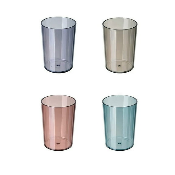 GoXteam 4 Pack Bathroom Tumbler Cup 10oz Reusable Unbreakable Toothbrush Cup 300ml Mouthwash Cups Plastic Easy to Clean Bathroom Cup Toothbrush Holder Adequate for Your Bathroom
