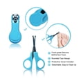 thumbnail image 4 of Baby Grooming Healthcare Kit Baby Safety Care Set Nail Clipper Brush Comb Scissors Thermometer Nasal Aspirator Finger Toothbrush Baby Essentials Nursery Kit for Newborn Girl Boys (Blue), 4 of 10