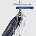 thumbnail image 2 of Recortador de vello de nariz y orejas, removedor de vello de nariz profesional sin dolor para hombres y mujeres, cabezal de acero inoxidable resistente al agua, cepillo de limpieza de doble, 2 of 5