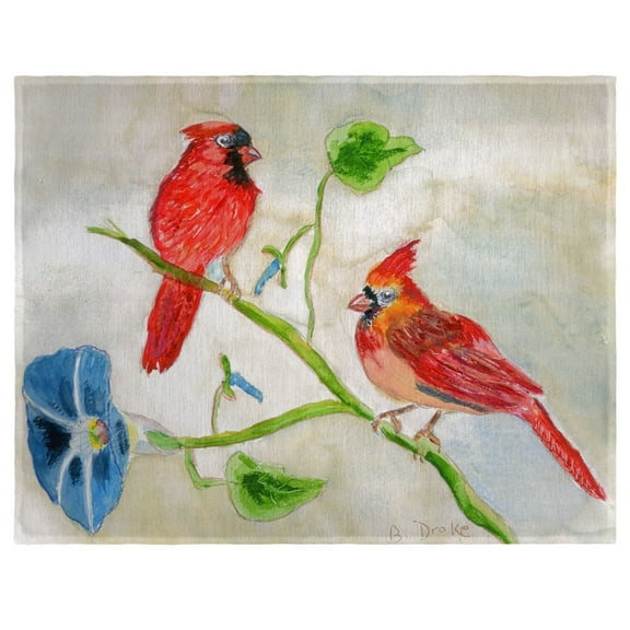 Betsy Drake PM270 14 x 18 in. Betsys Cardinals Place Mat - Set of 4