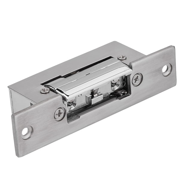 DC12V Narrow-Type Electric Strike Silver Door Lock Double Unlock Mode Access Con