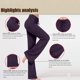 thumbnail image 4 of Pantalones deportivos de yoga de cintura alta para mujer - Leggings de entrenamiento con cintura elástica - Poliéster/spandex - S-XXXL, 4 of 6