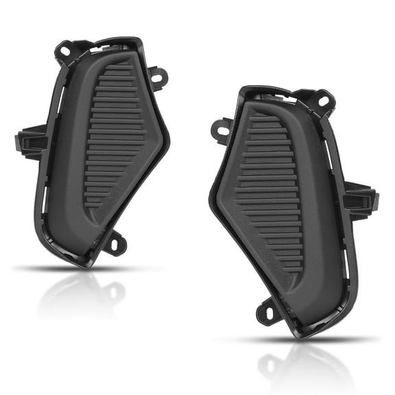 Pair Front Bumper Fog Light Cover Lamp Bezel Black Fit For Toyota RAV4 2019-2022