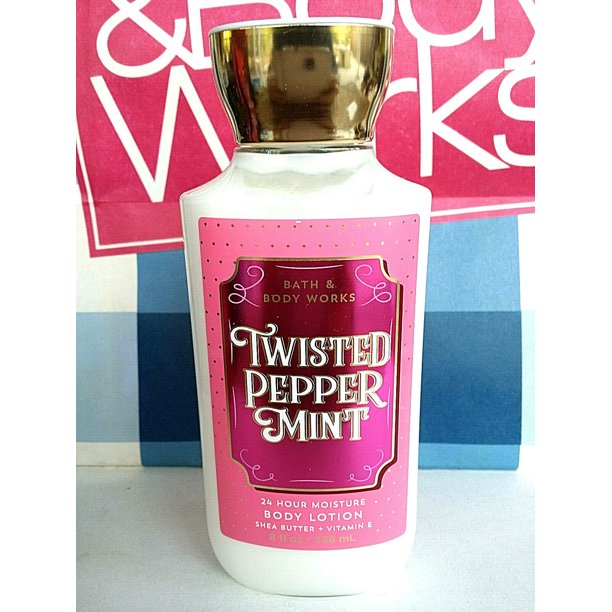 Bath and Body Works Body Lotion 8 oz Twisted Peppermint