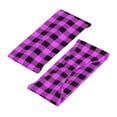 thumbnail image 3 of Yiaed Purple Black Buffalo Plaid Print Sports Headbands,Moisture Wicking Workout Headband, Sweatband Headbands for Running,Cycling for Women and Men, 3 of 8