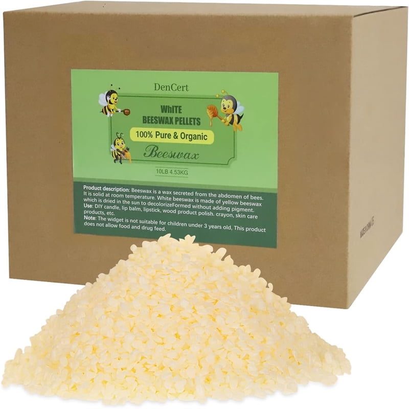 5LB beeswax granules, food grade beeswax, triple filtered beeswax granules, perfect for DIY projects, soap making supplies, for candle making, can be used as gifts
