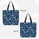 thumbnail image 2 of Fotbe Blue Bus Bolsa Tote con Estampado para Mujer, Bolsos con Cremallera, Bolsa de Hombro Casual de Gran Capacidad con Bolsillos Internos, 2 of 7